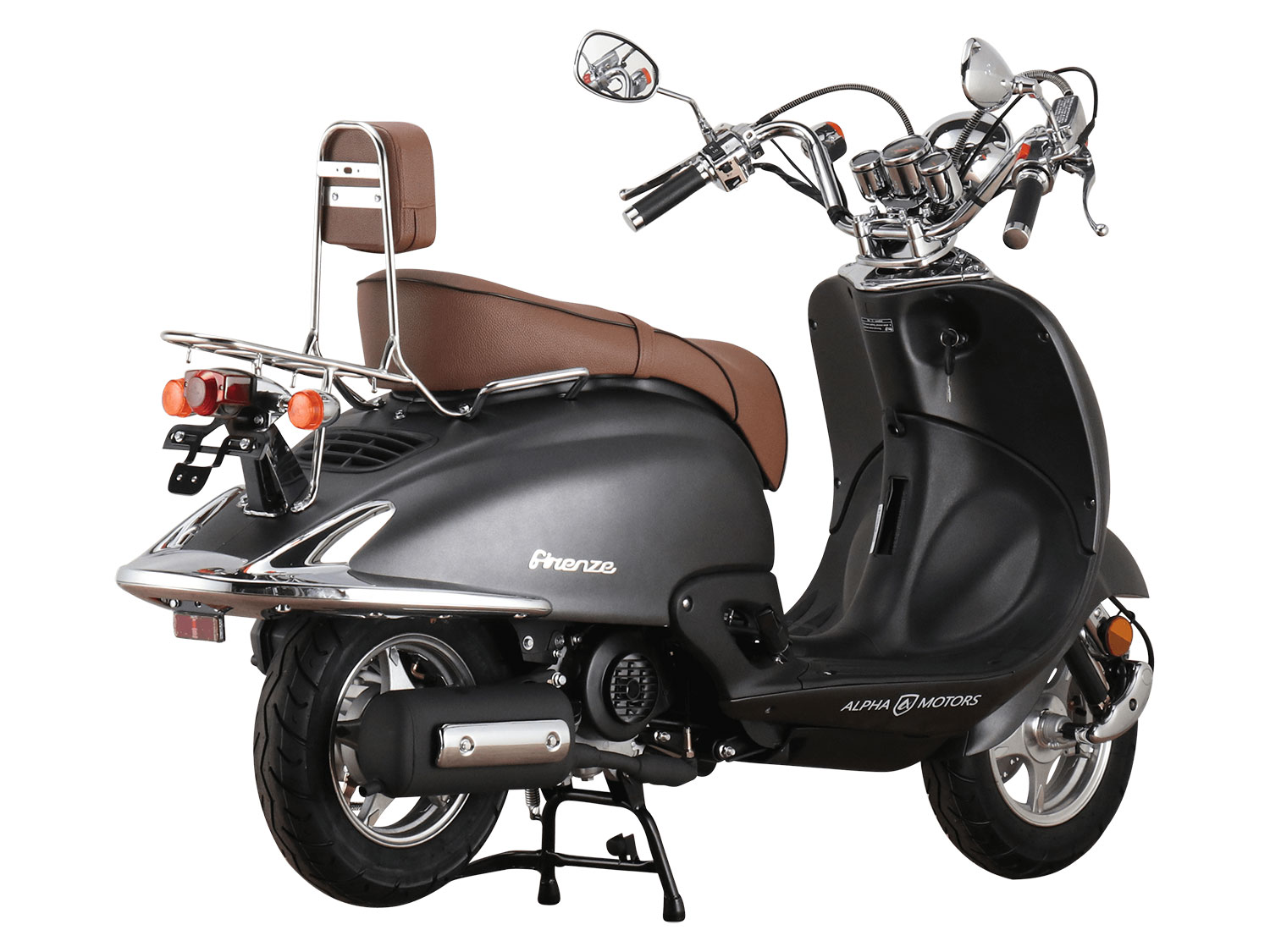 Thumbnail - Alpha Motors Mofaroller Firenze 50 ccm EURO5 (25 km/h, mattschwarz)