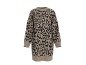 Pulloverkleid mit Leopardenmuster