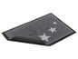 Graue Fußmatte mit Sternenmuster