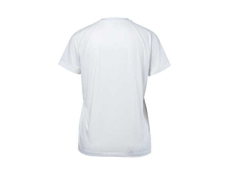 Weißes kurzärmeliges Sport-T-Shirt, Rückansicht