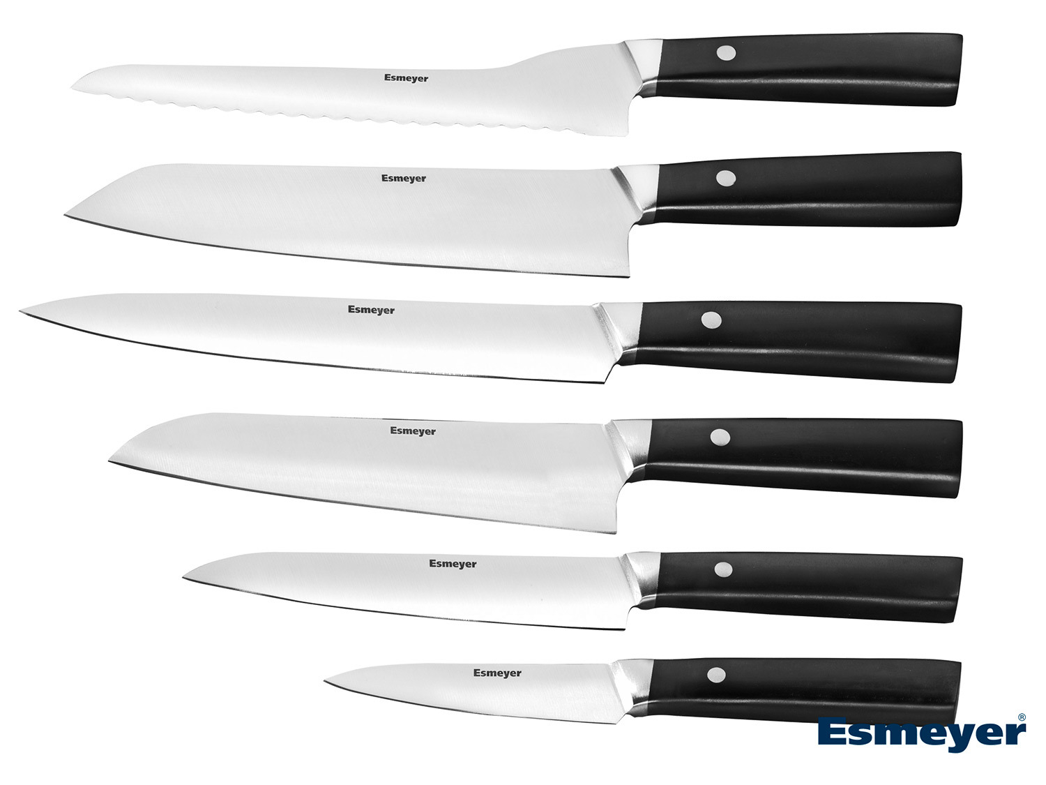 Esmeyer Asia Messerset 6-teilig aus Edelstahl | LIDL