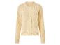 Beige Strickjacke mit Knöpfen