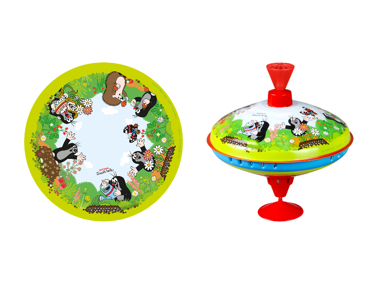 Ein Krtek Kreiselspielzeug.