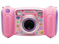 Eine rosa Kidizoom Kid 2 Kamera von Vtech mit Blumenmuster.