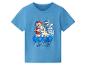 Blaues Kinder-T-Shirt mit Welpen-Print und dem Text „GOOD PUPS“.