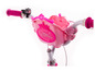 Rosa Lenker eines Disney Princess Kinderfahrrads mit Klingel und Korb