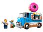 LEGO-Set mit einem Donut-Wagen, zwei Minifiguren und Zubehör.