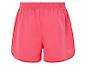 Rosa Sportshorts, Running-Stil.