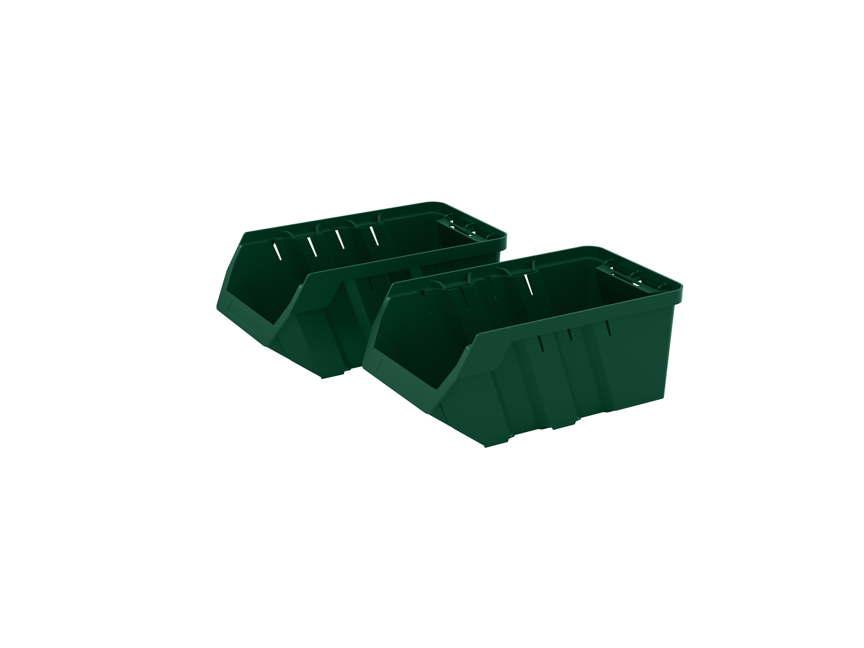 PARKSIDE® Sichtlagerkasten Set (mittel set 2tlg.)