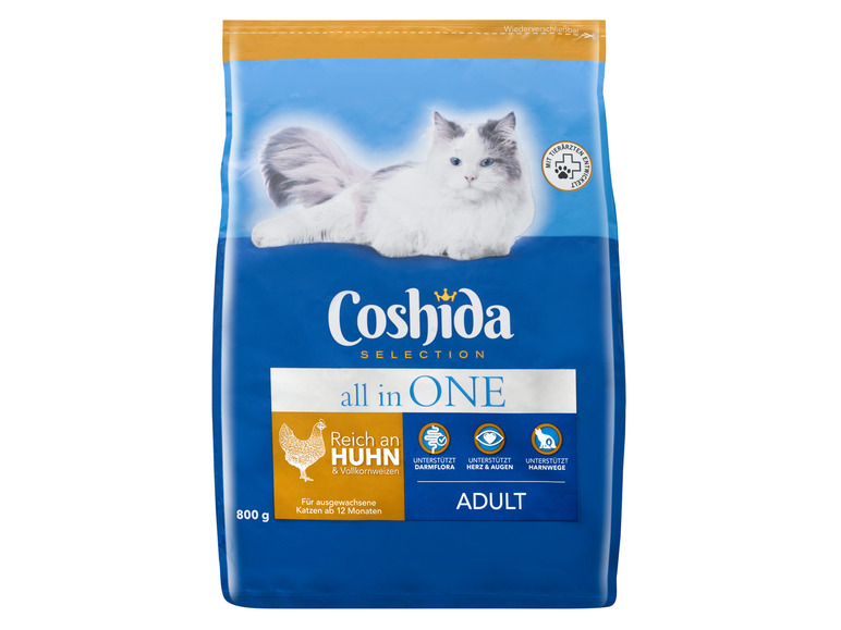 Gehe zu Vollbildansicht: COSHIDA Katzentrockenfutter Adult mit Huhn, 4 x 800 g - Bild 2