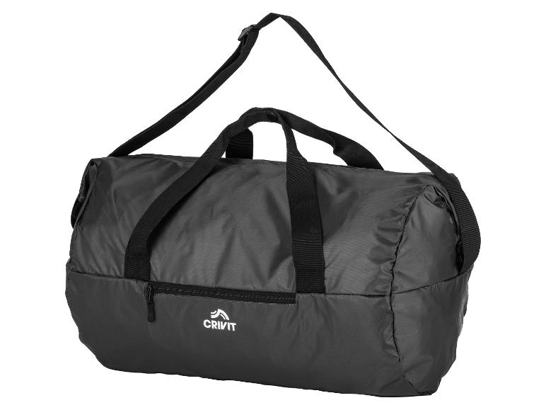 Schwarze, faltbare Sporttasche von Crivit.