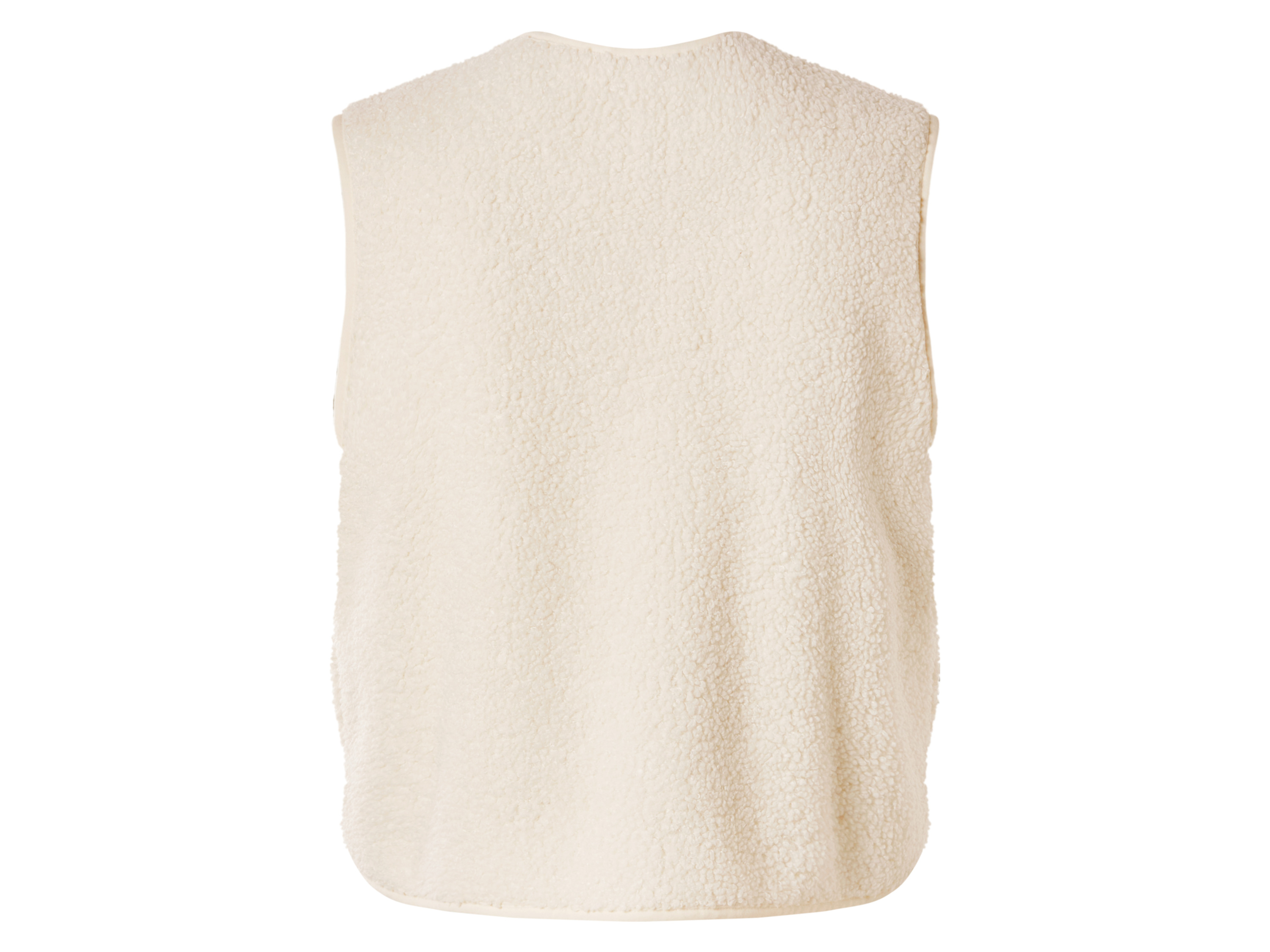 ESMARA® Damen Weste in Felloptik (Weiß, M(40/42)) – Bild 3 von 3