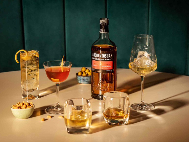Geschenkbox 40% Whisky Malt Vol Scotch Lowland Single 12 Jahre mit Auchentoshan