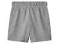 Graue Kinder-Shorts mit elastischem Bund.