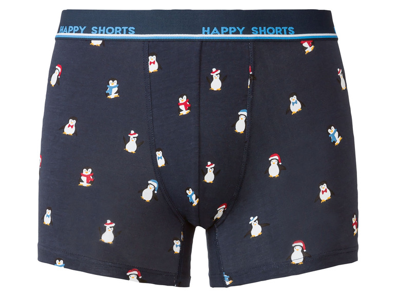 Gehe zu Vollbildansicht: Happy Shorts Herren Boxershorts, 2 Stück, mit Weihnachtsmotiv & Geschenkverpackung - Bild 12