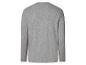Graues Langarm-T-Shirt, Rückansicht