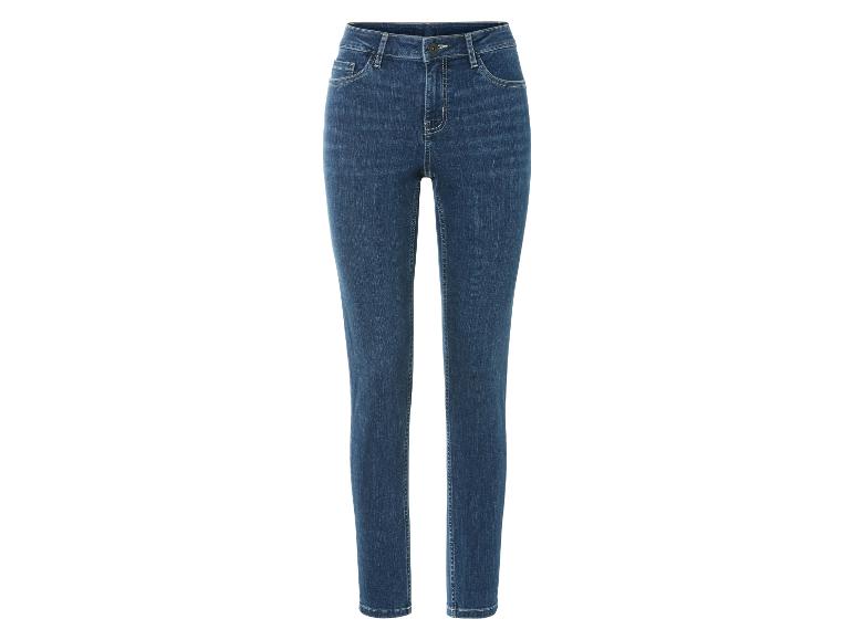 Dunkelblaue Skinny Jeans für Damen.
