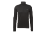 Schwarzes Langarmshirt für Herren mit Reißverschluss
