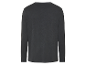 Dunkelgraues Herren-Langarmshirt.