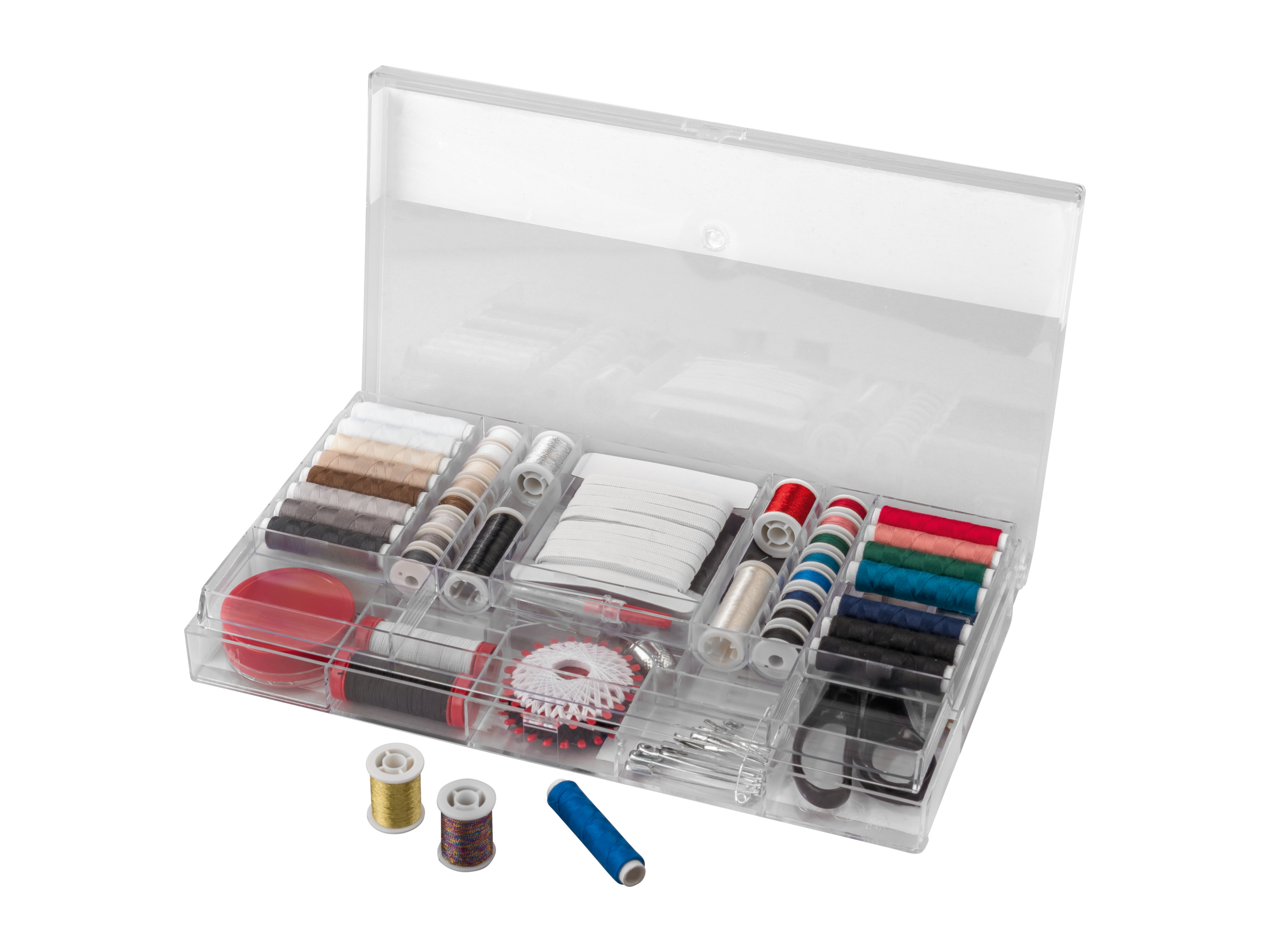 CRELANDO® Schneider-Nähfadensortiment / Schneider-Box (Profi-Nähboutique 167-tlg.)""