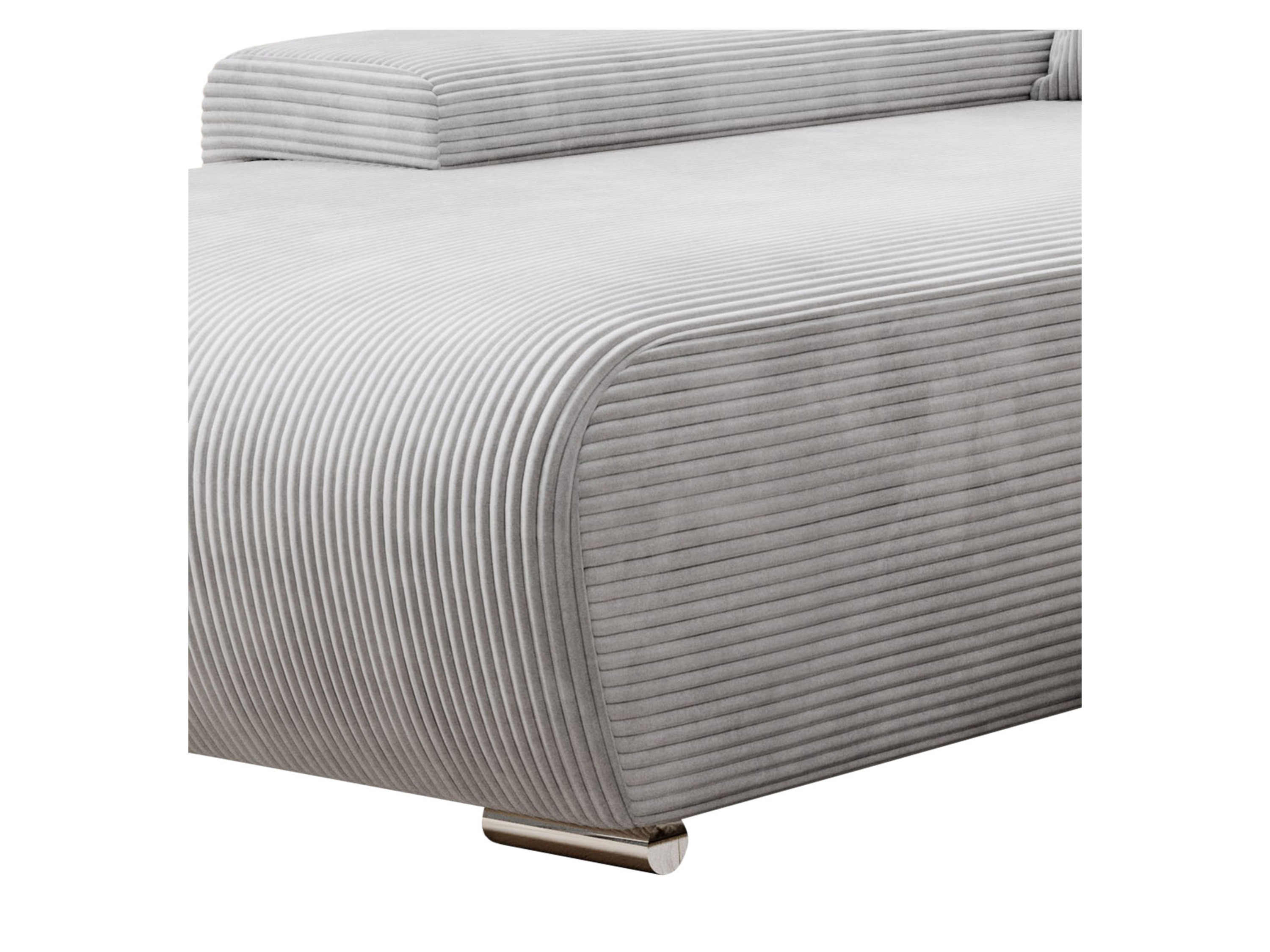 Thumbnail - Juskys Sofa Iseo mit Ottomane (Links, Hellgrau)""