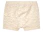 Beige Baby-Shorts aus weichem Jersey.
