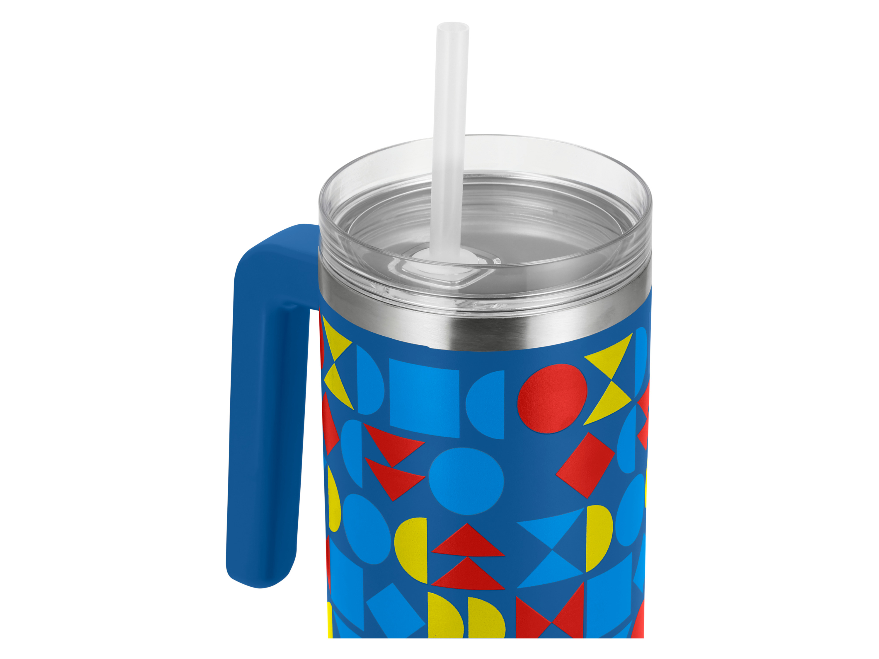 Thumbnail - Doppelwandiger Edelstahl Becher (Blau)