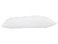 Weißes Kissen mit Wabenstruktur, Seitenansicht.