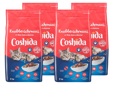 COSHIDA Knabberschmaus mit Rind, Huhn & Gemüse, 4 x 2 kg