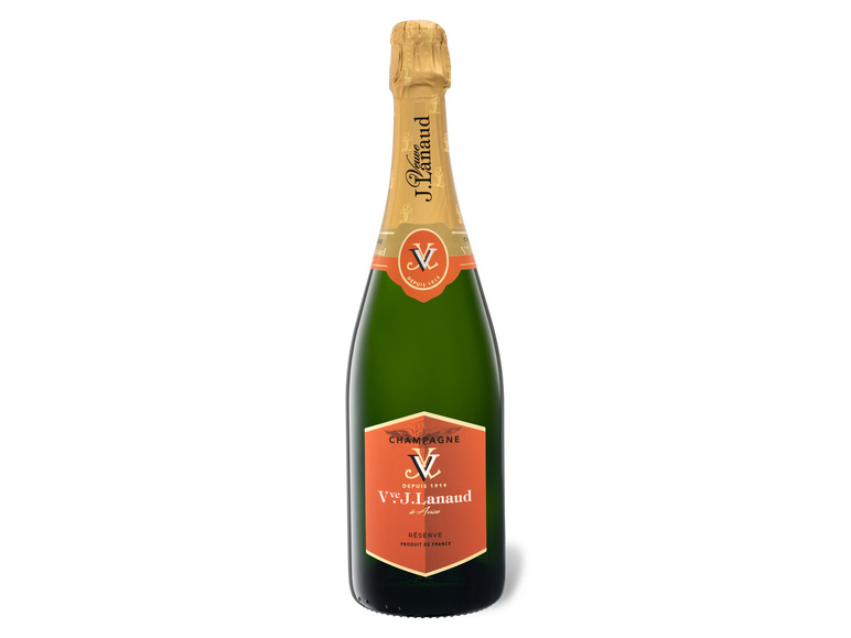Gehe zu Vollbildansicht: Veuve J. Lanaud Cuvée de Réserve brut, Champagner - Bild 1