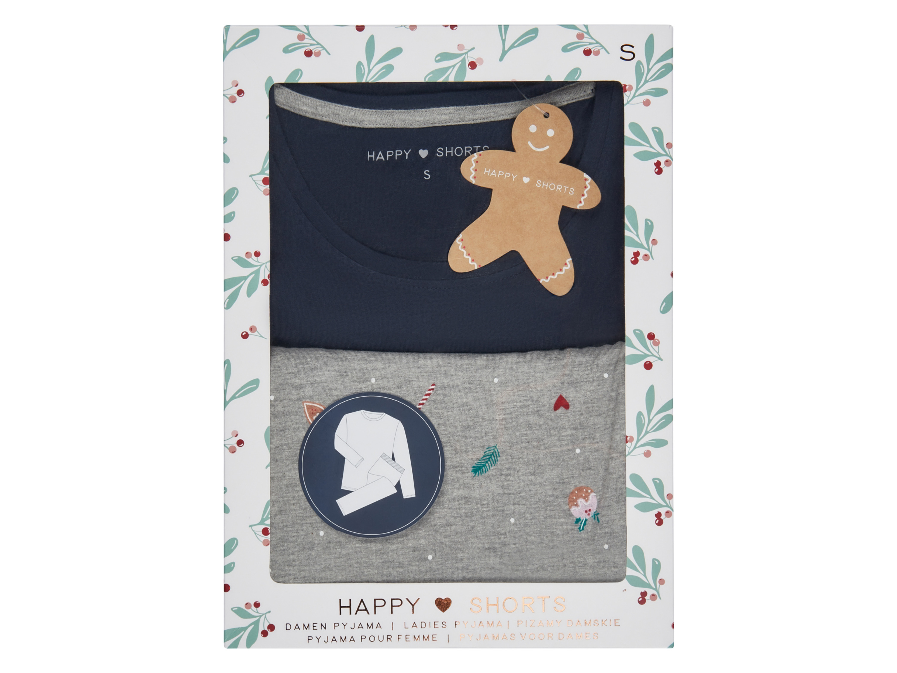 Happy Shorts Damen Pyjama Geschenkbox (Bäckerei, M) – Bild 4 von 4