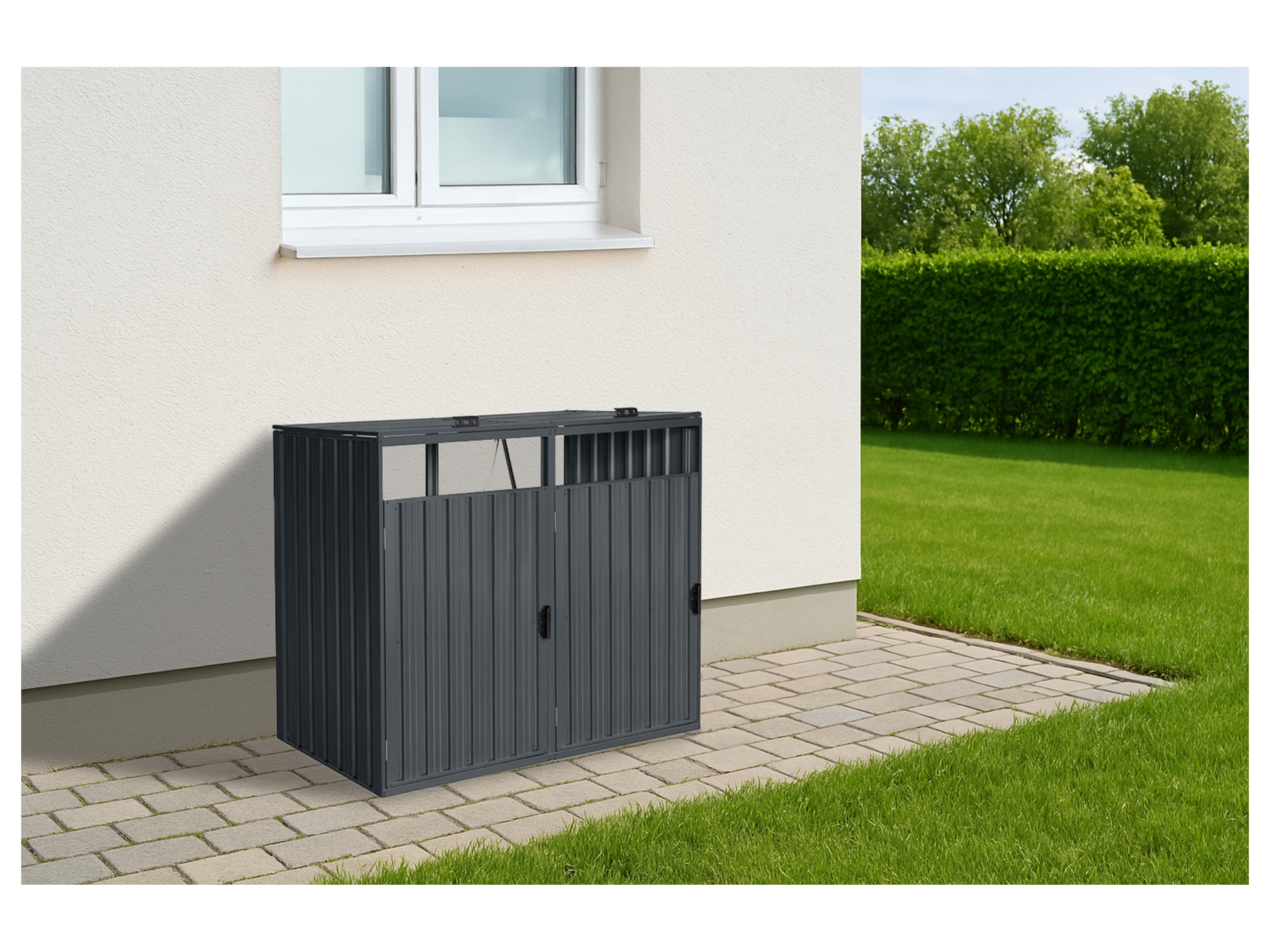HOME DELUXE Mülltonnenbox CUBO (2 x 240 l) – Bild 2 von 2