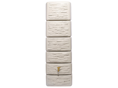 4rain - 4rain Wandtank SLIM STONE DECOR 330 L (sandbeige)
