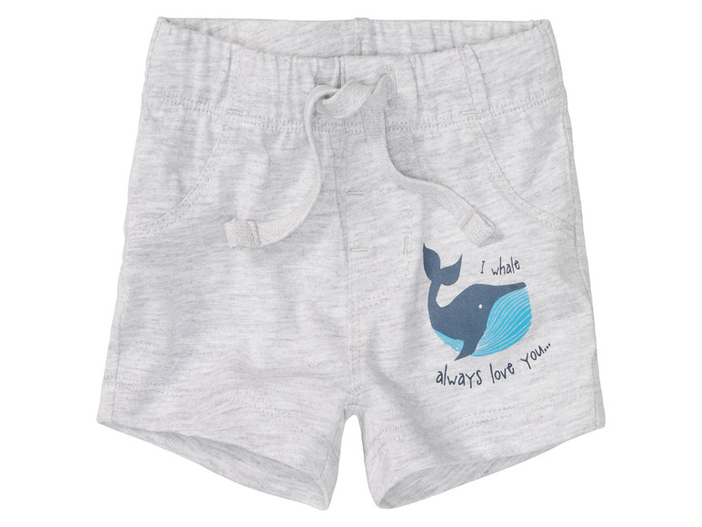 Gehe zu Vollbildansicht: LUPILU® Baby Jungen Shorts, 2 Stück, mit elastischem Bund - Bild 9