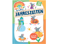Montessori Mitmachbuch „Jahreszeiten“ für Kinder ab 4 Jahren, mit Maus-Illustrationen.