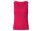 Fuchsiafarbenes geripptes Damen-Tanktop