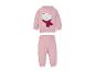 LUPILU® Baby Thermo-Freizeitanzug in Rosa mit Eisbär und Schneeflocken.