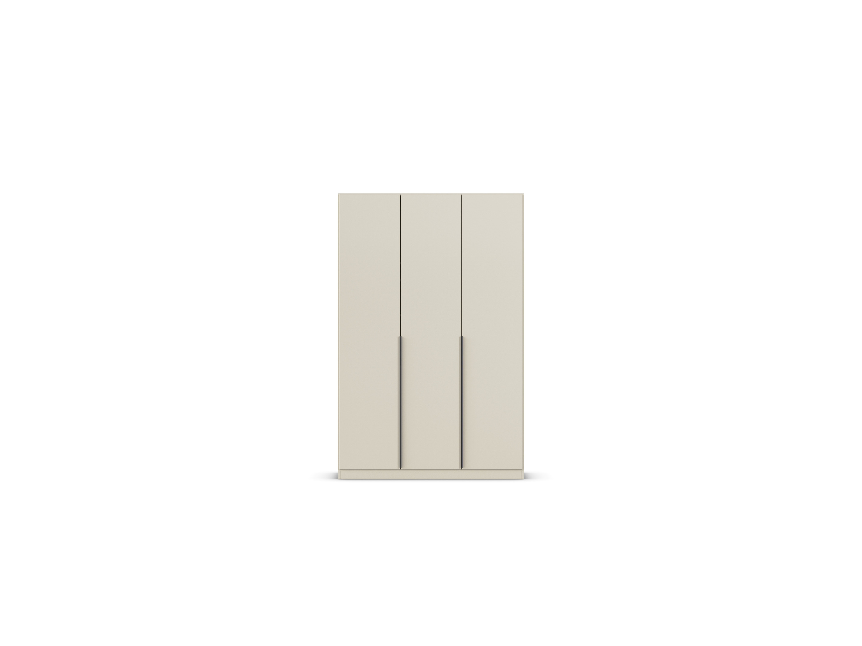 RAUCH ORANGE Drehtürenschrank Alabama (Basic-Zubehör, Beige-Champagner, Griffe Grau, 136 x 229 cm)