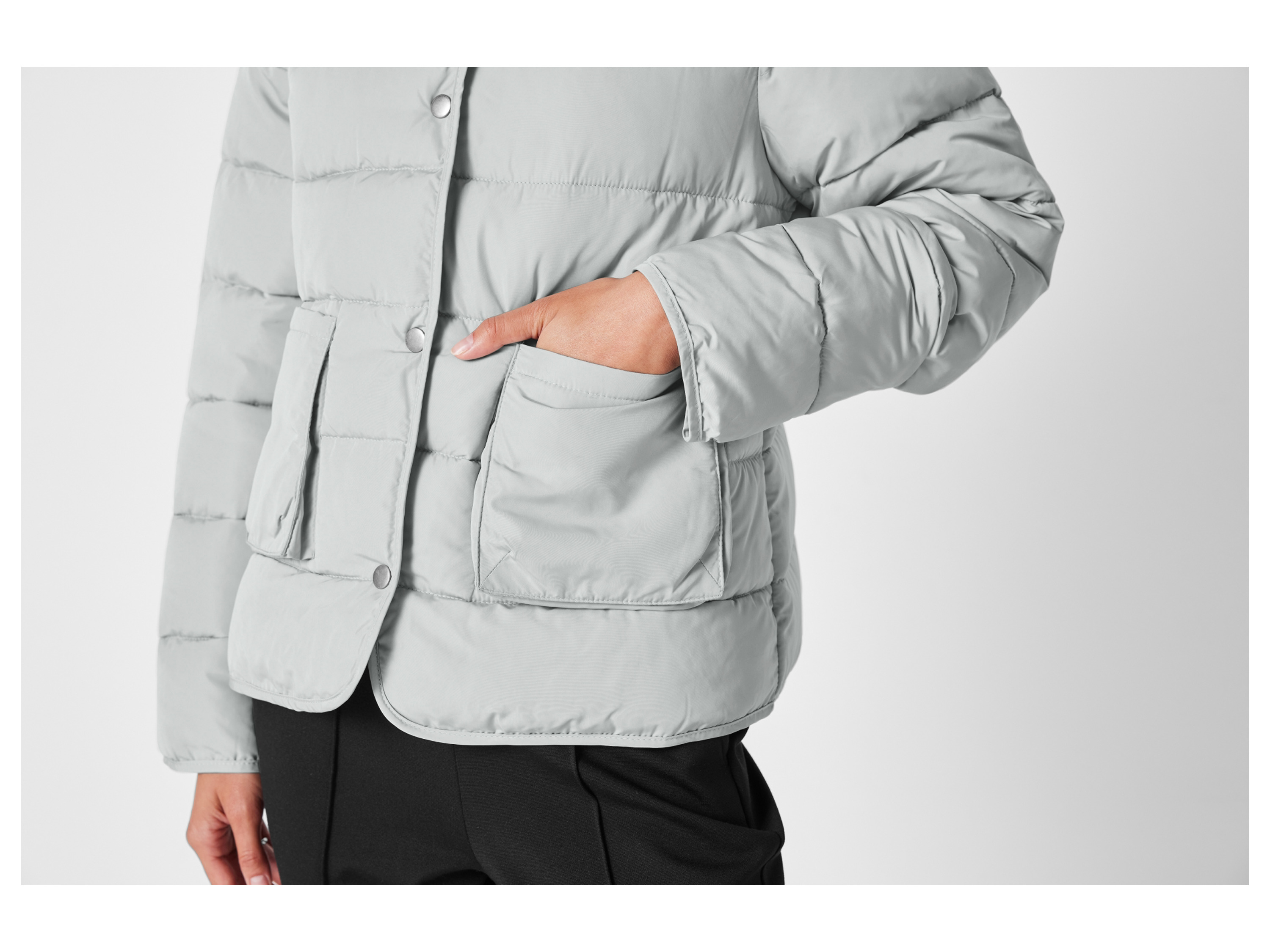 Thumbnail - esmara® Damen Jacke Lightweight (Grau, S(36/38))