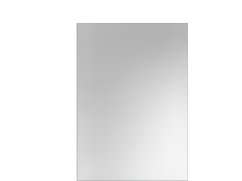 Rechteckiger Spiegel mit Maßen von ca. 21 cm Breite und 30 cm Höhe.