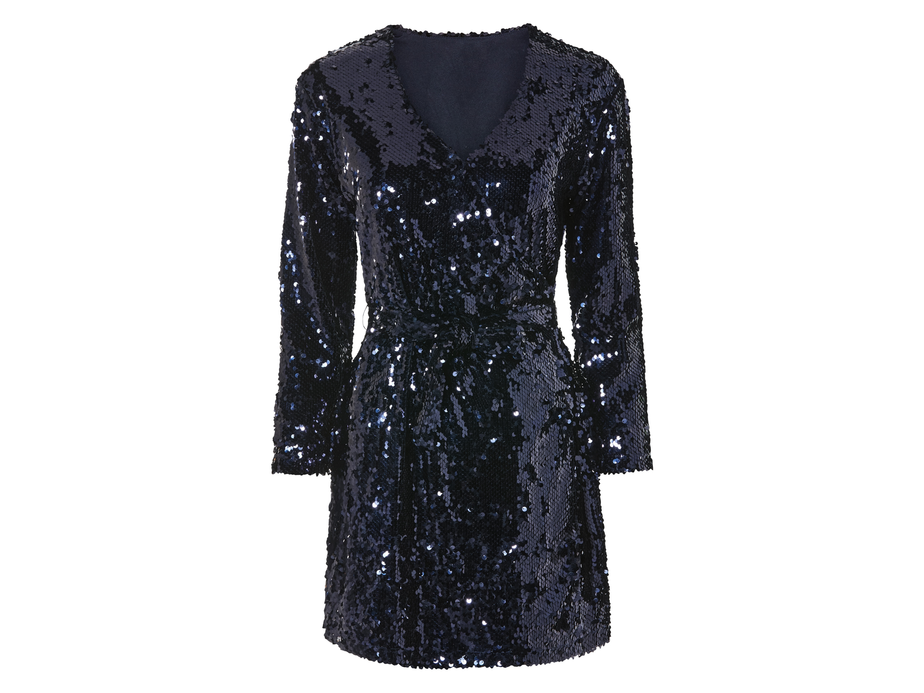 esmara® Damen Kleid Pailletten (S(36/38), navy) | 04335814068196