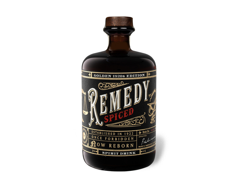 Gehe zu Vollbildansicht: Remedy Spiced Golden 1920's Edition (Rum-Basis) mit Geschenkbox 41,5% Vol - Bild 2