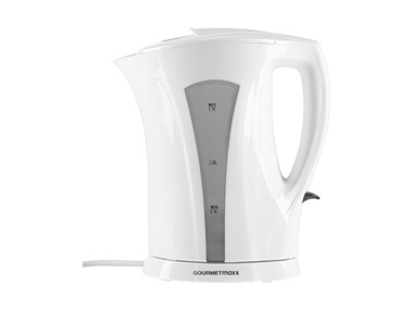 GOURMETmaxx - Wasserkocher 1,7 l 2200W weiß/grau