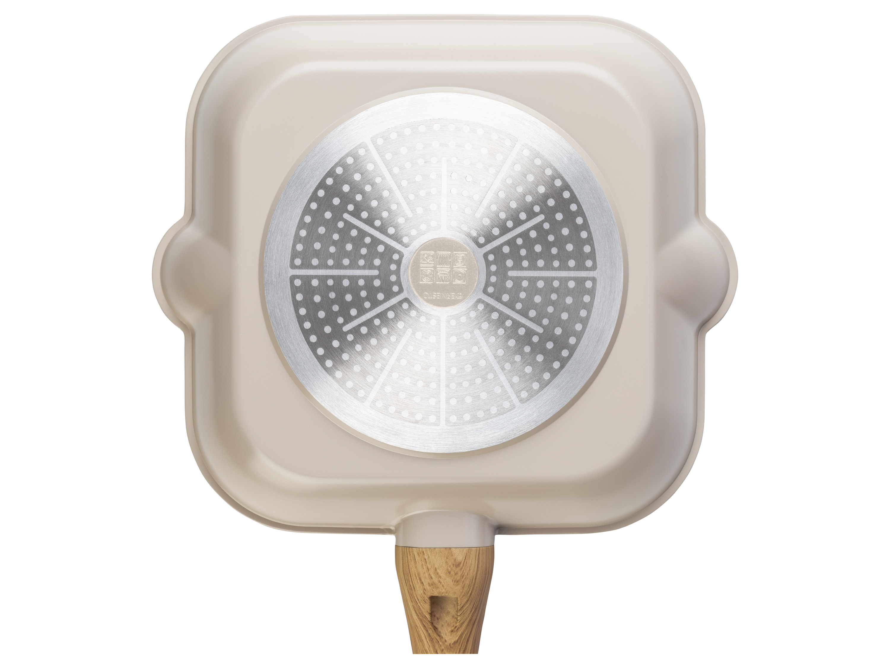 Thumbnail - ERNESTO® Grill-/ Bratpfanne Aluguss 28 cm (eckig, taupe)