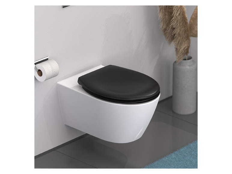 Gehe zu Vollbildansicht: Schütte WC Sitz Duroplast mit Absenkautomatik und Schnellverschluss - Bild 2