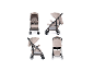 Kinderwagen Buggy BABYGO Easy Travel aus vier verschiedenen Perspektiven.