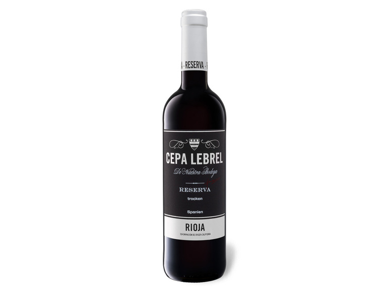 Gehe zu Vollbildansicht: Cepa Lebrel Rioja Reserva DOC trocken, Rotwein 2017 - Bild 1