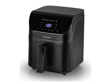 RACHS KOCHWERK - Heißluft-Fritteuse Digital, 4 l, 1400 W, schwarz matt