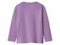 Lila Langarmshirt, Rückansicht