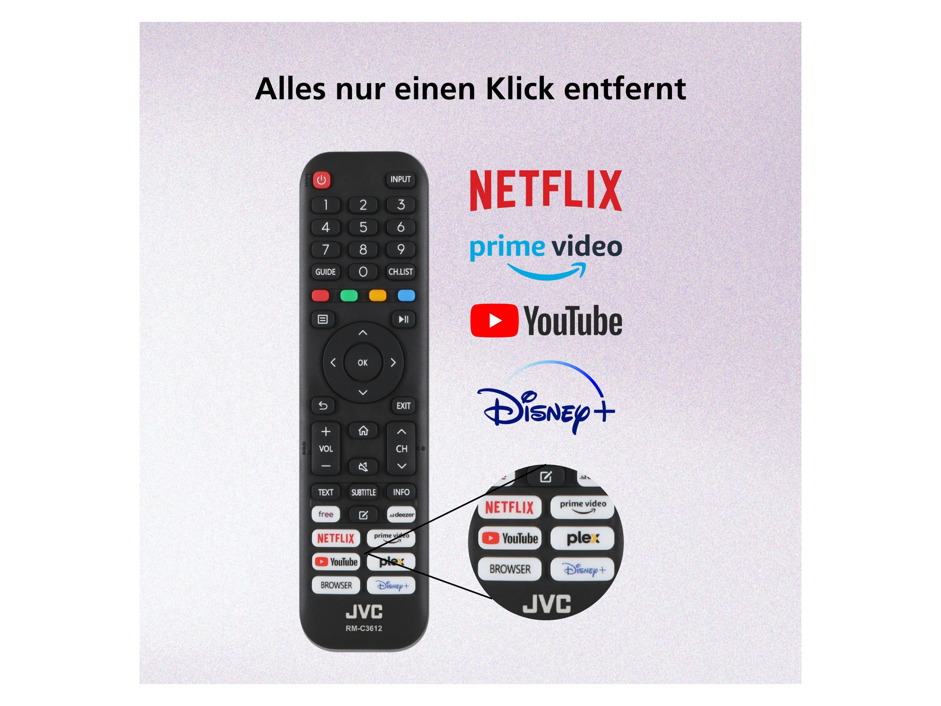 JVC 40 Zoll Fernseher »LT-40VDF2555« Smart TV VIDAA, Full HD, HDR, Triple-Tuner 4